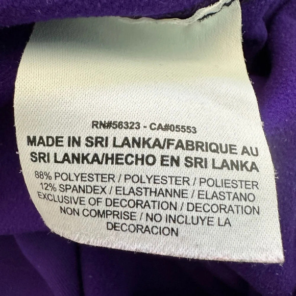 Nike Pro Dri-Fit Purple 1/2 Zip Pullover Size Medium Women’s Thumb Hole Athletic - Picture 8 of 9